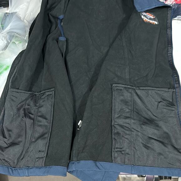 Men's Denver Broncos Dunbrooke Navy Big & Tall Archer Softshell Full-Zip Vest L - Picture 7 of 7